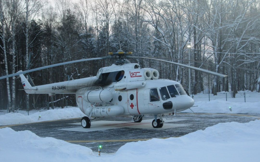 38 раз санитарные вертолеты вылетали в районы Карелии в этом году