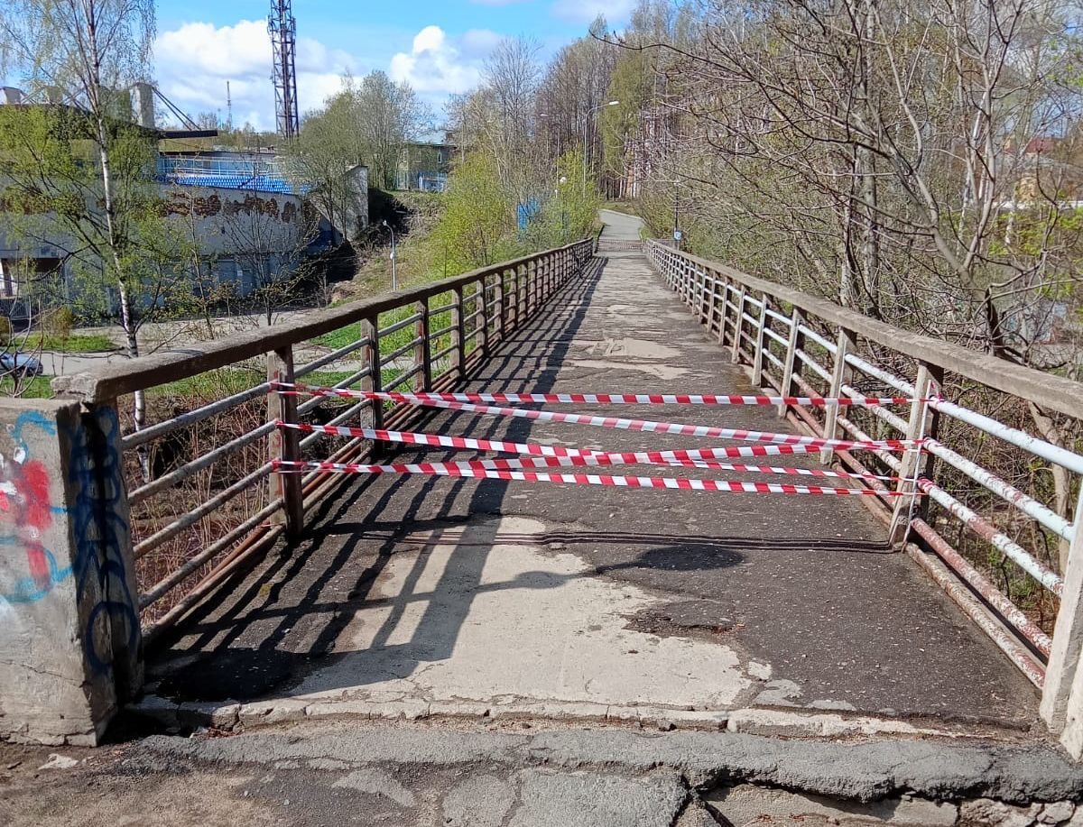 Вода подмыла опоры еще одного моста в Петрозаводске
