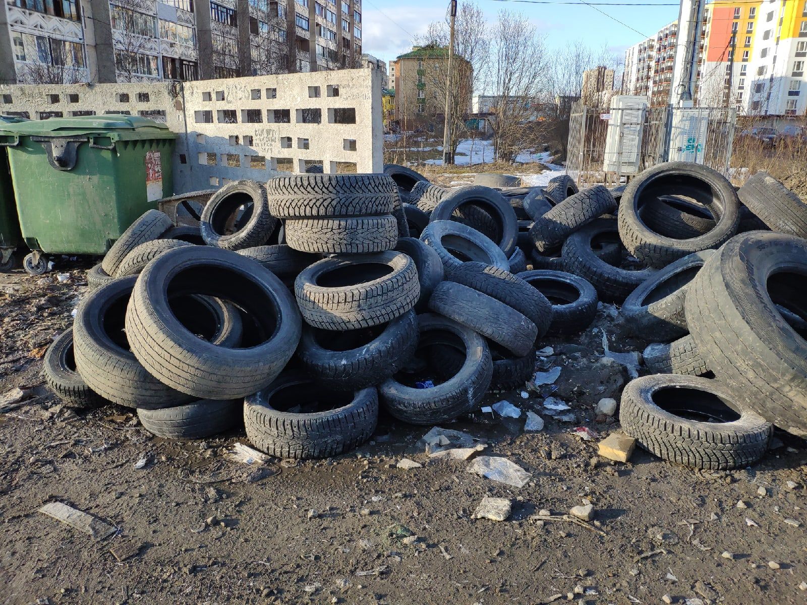 Старые шины можно сдать у «Лотос Plaza» в Петрозаводске