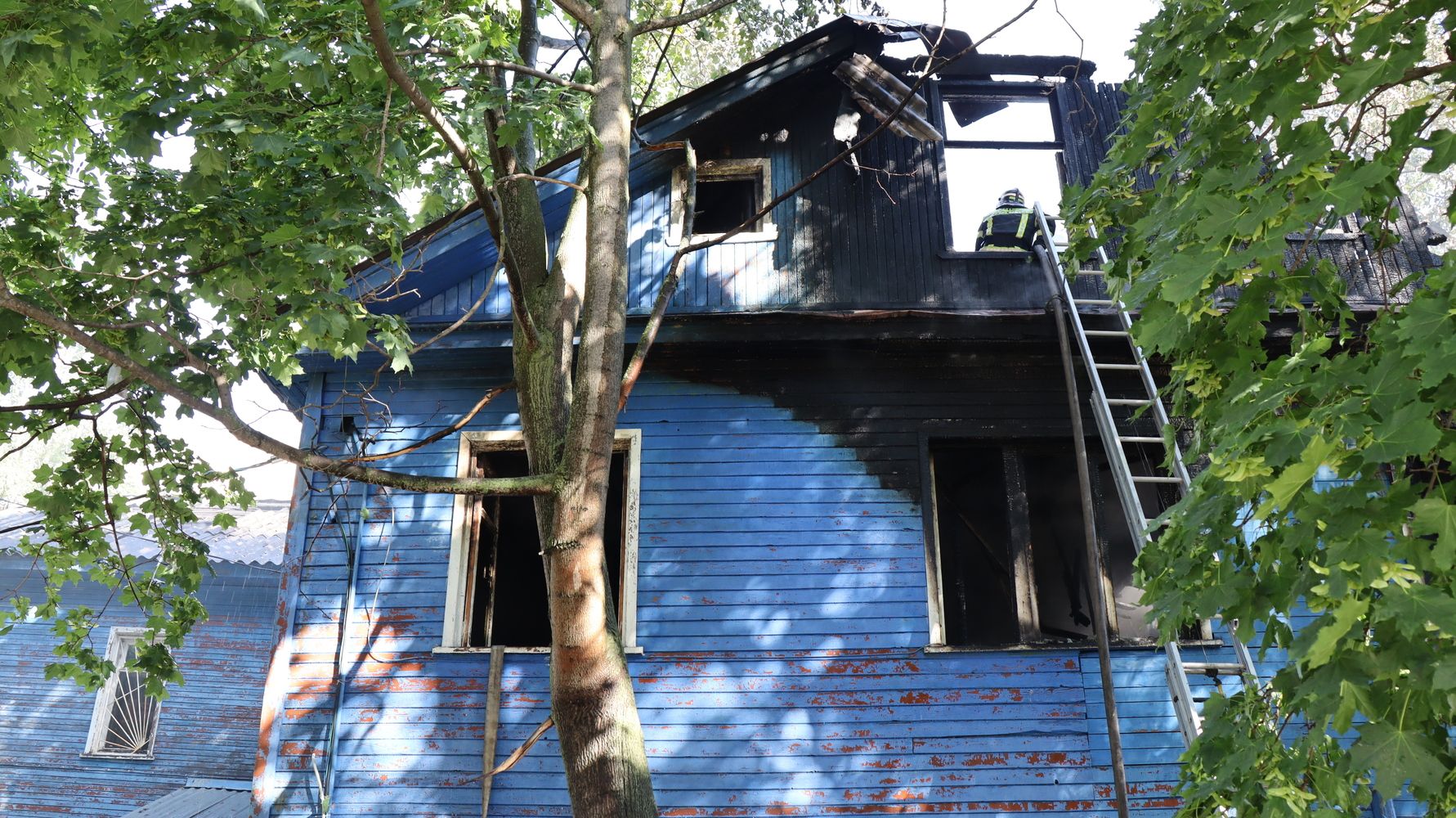 В центре Петрозаводска горело здание 1913 года постройки