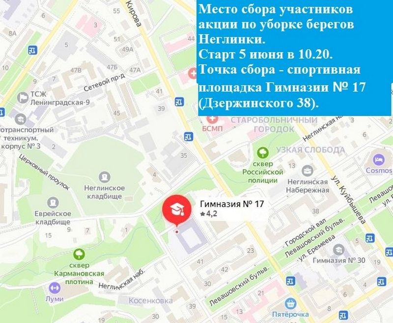 Экологическую акцию по очистке берегов Неглинки перенесли