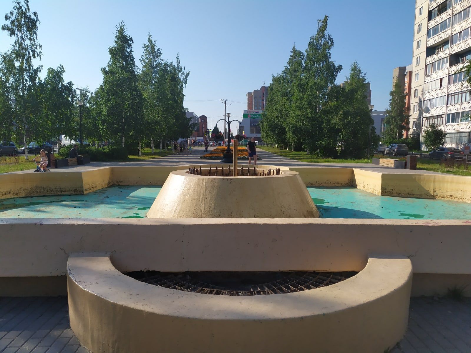 Фонтан на Березовой аллее в Петрозаводске временно не работает