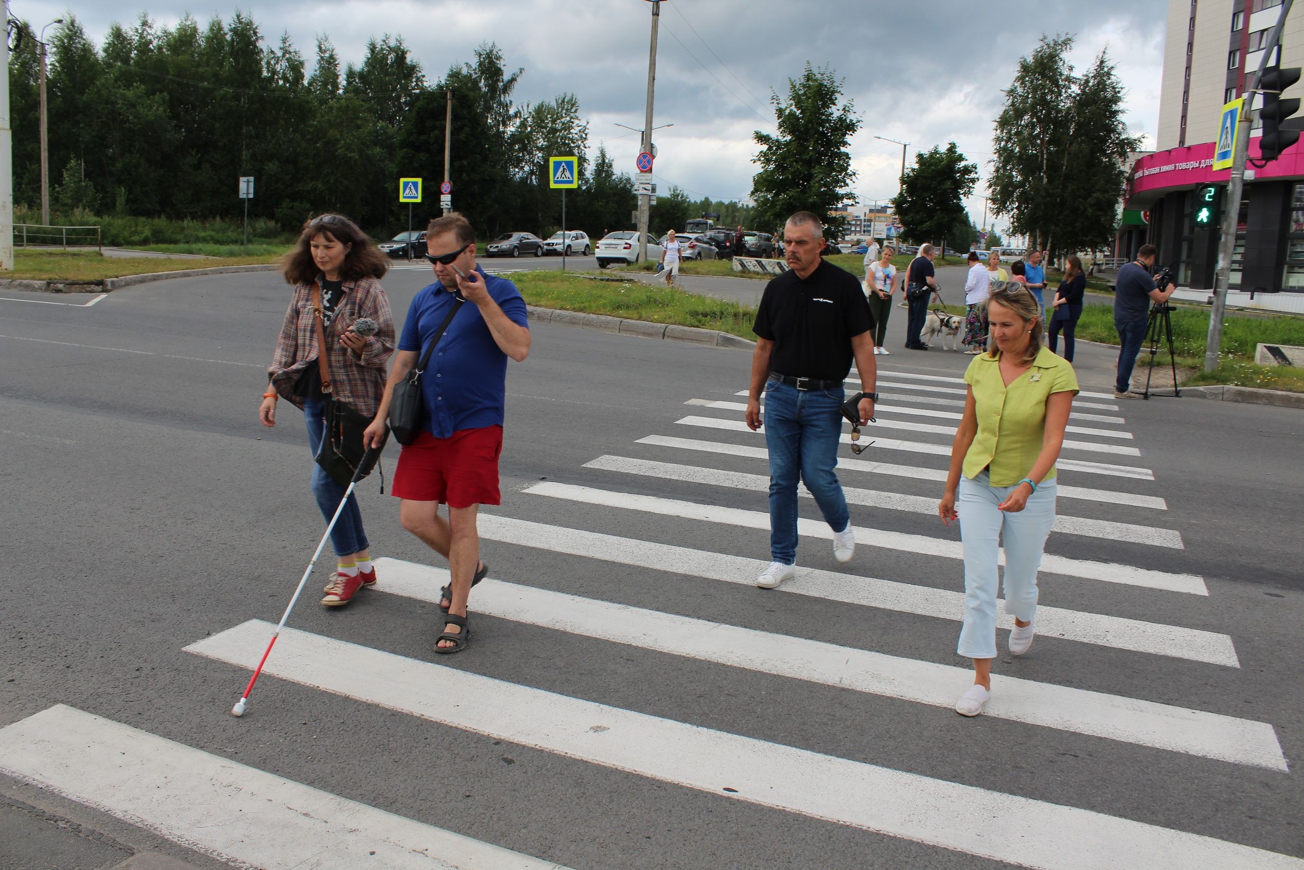 Шесть светофоров Петрозаводска оборудовали голосовым помощником для незрячих
