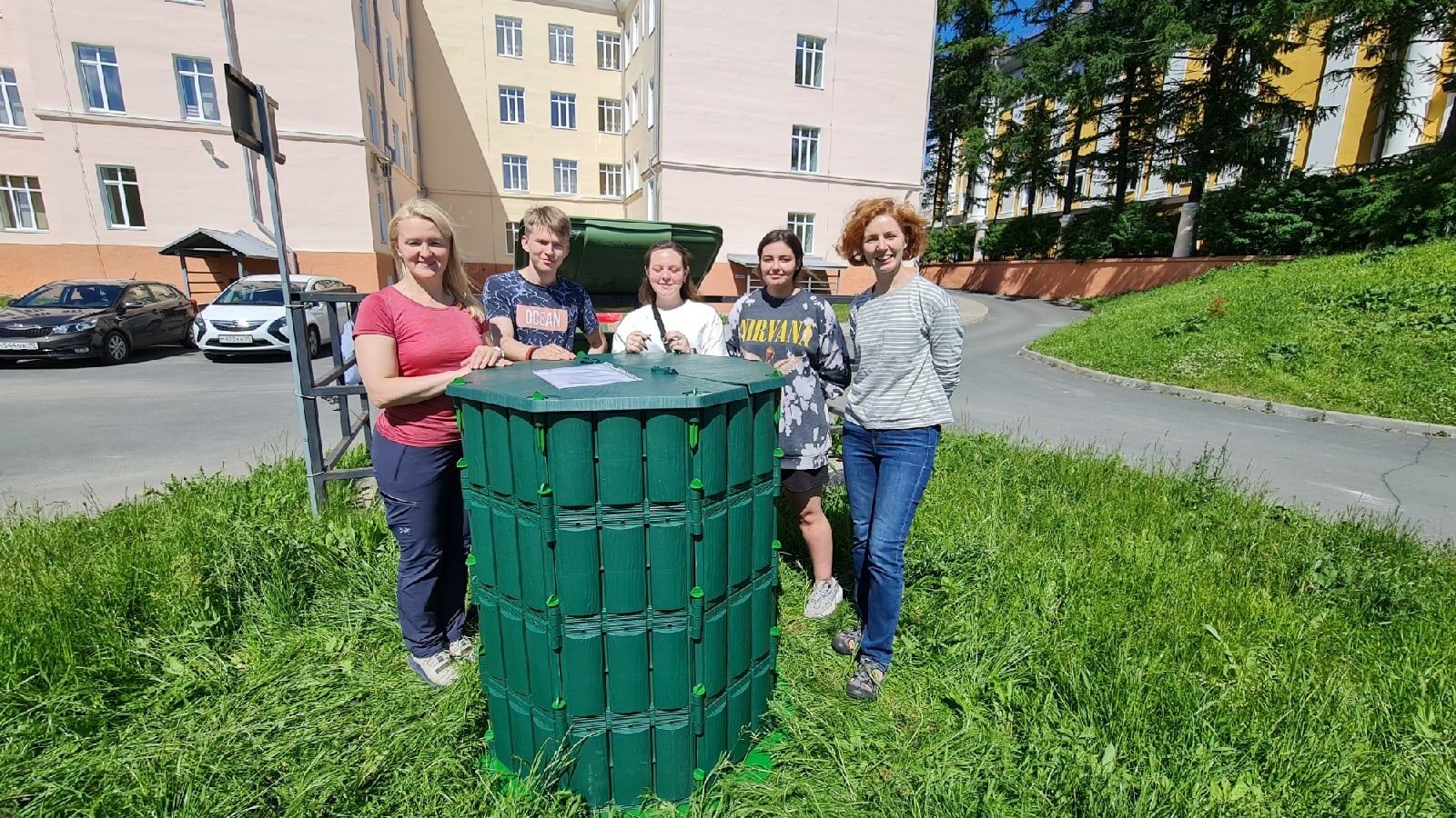 Компостер для утилизации пищевых отходов появился на территории ПетрГУ