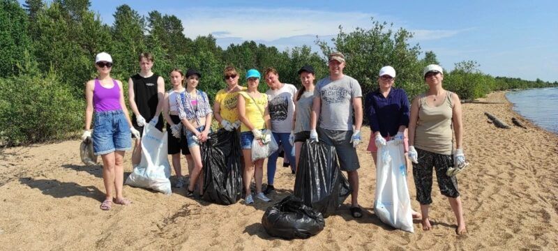 Добровольцы очистили 38 километров береговых полос в Карелии