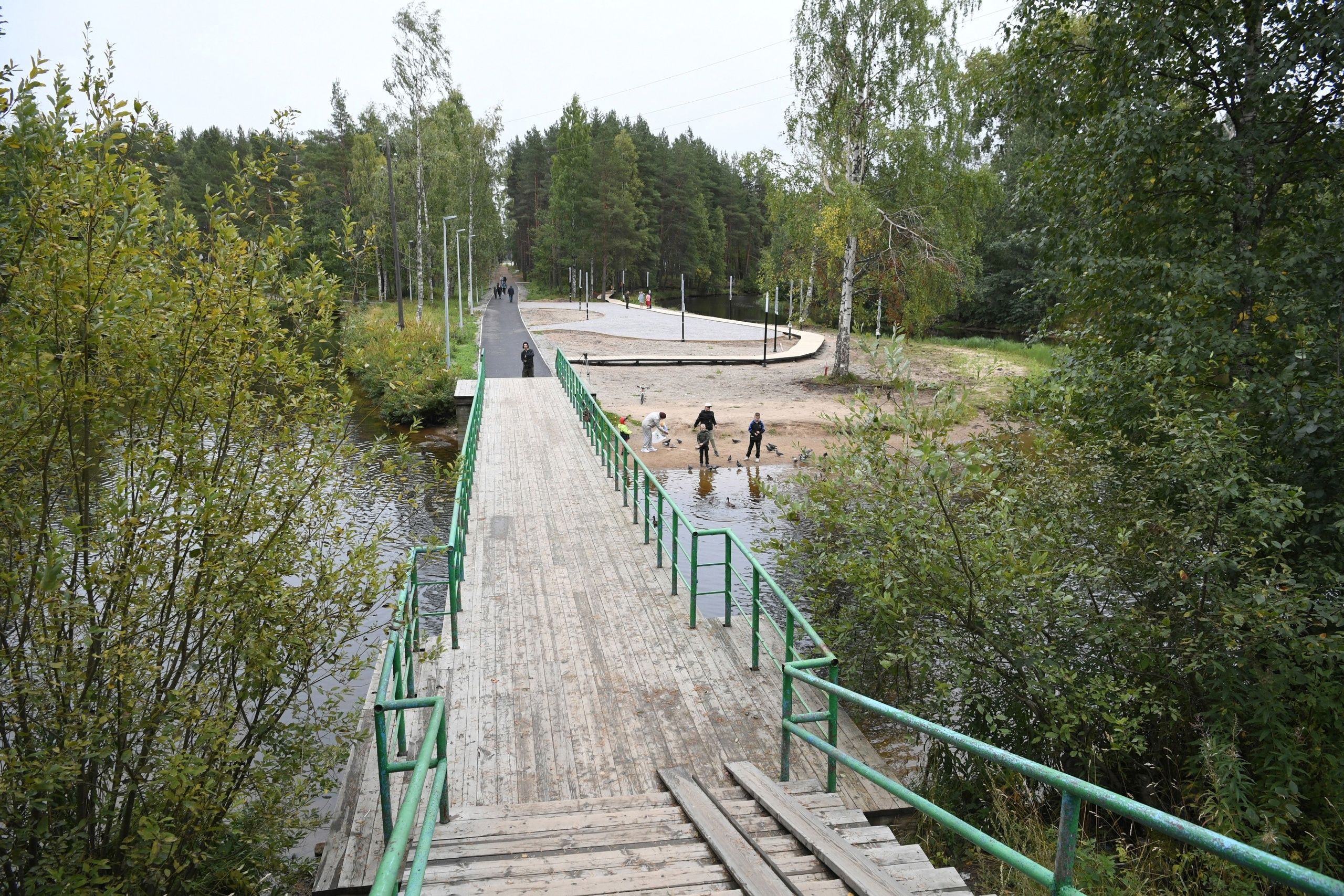 В Медвежьегорске преобразился городской парк
