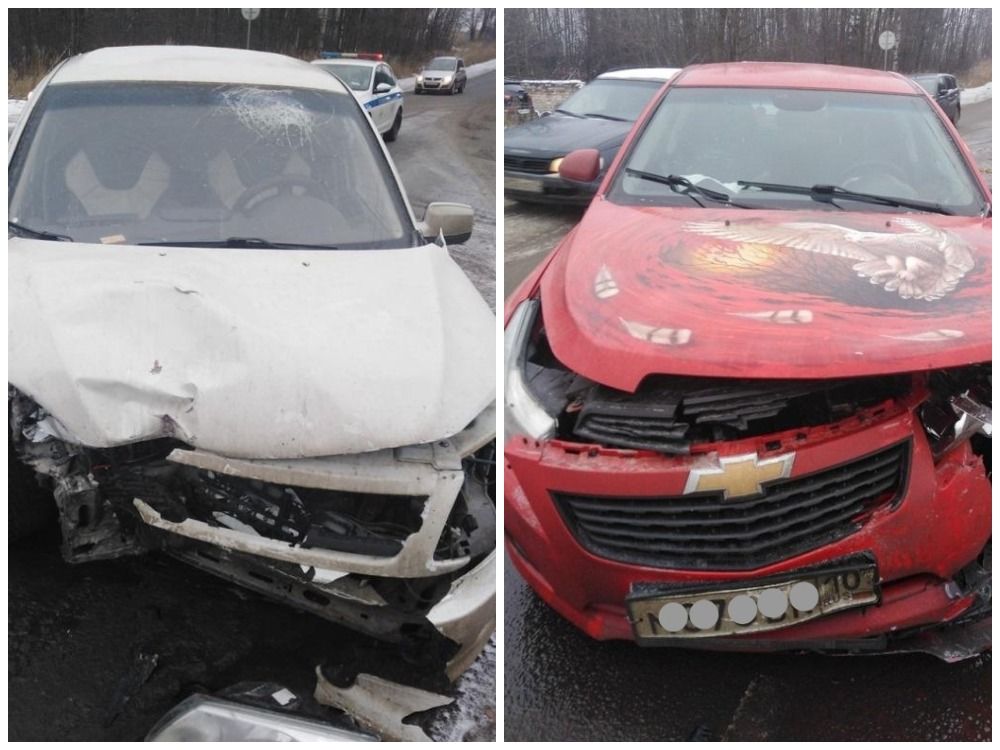 Машины смяты, водители травмированы: на окраине Петрозаводска произошло жесткое столкновение