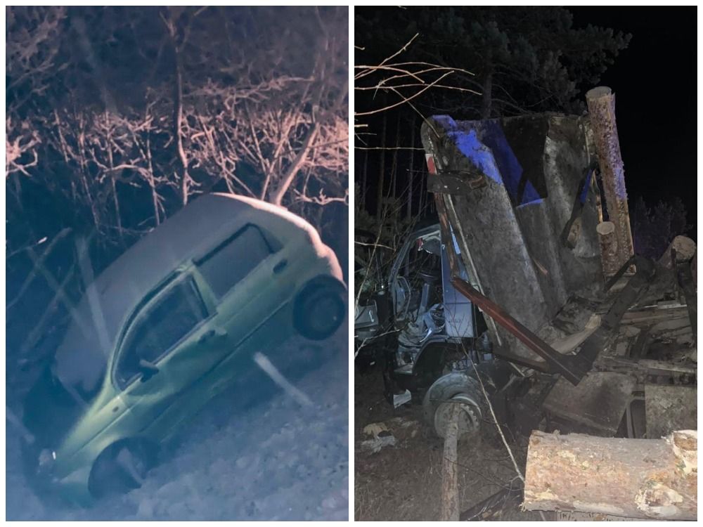 В Медвежьегорском районе два автомобиля вылетели в кювет, госпитализированы двое