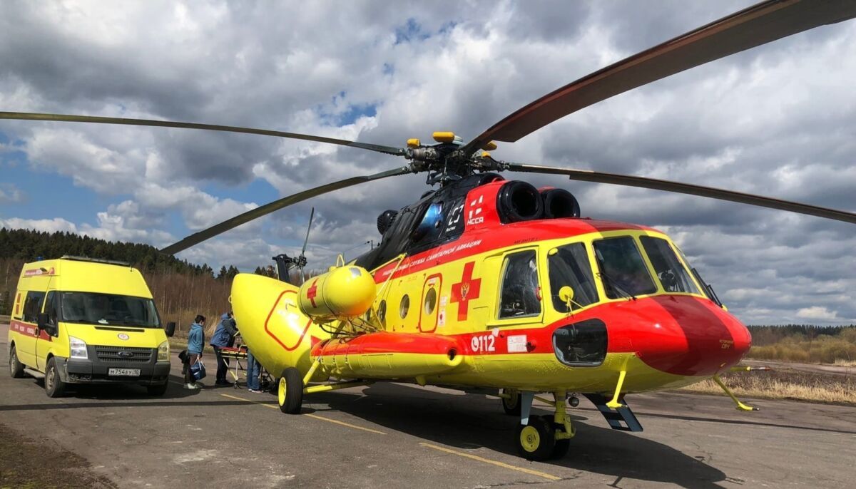 213 жителей Карелии транспортировали в медучреждения вертолетом санавиации