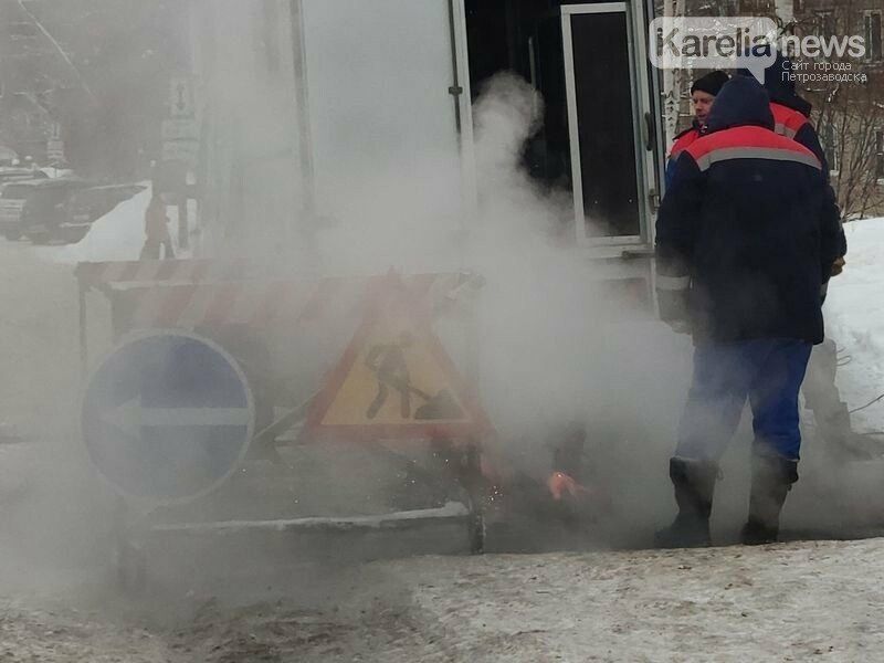 Накануне календарной зимы в Суоярви начали ремонт теплотрассы