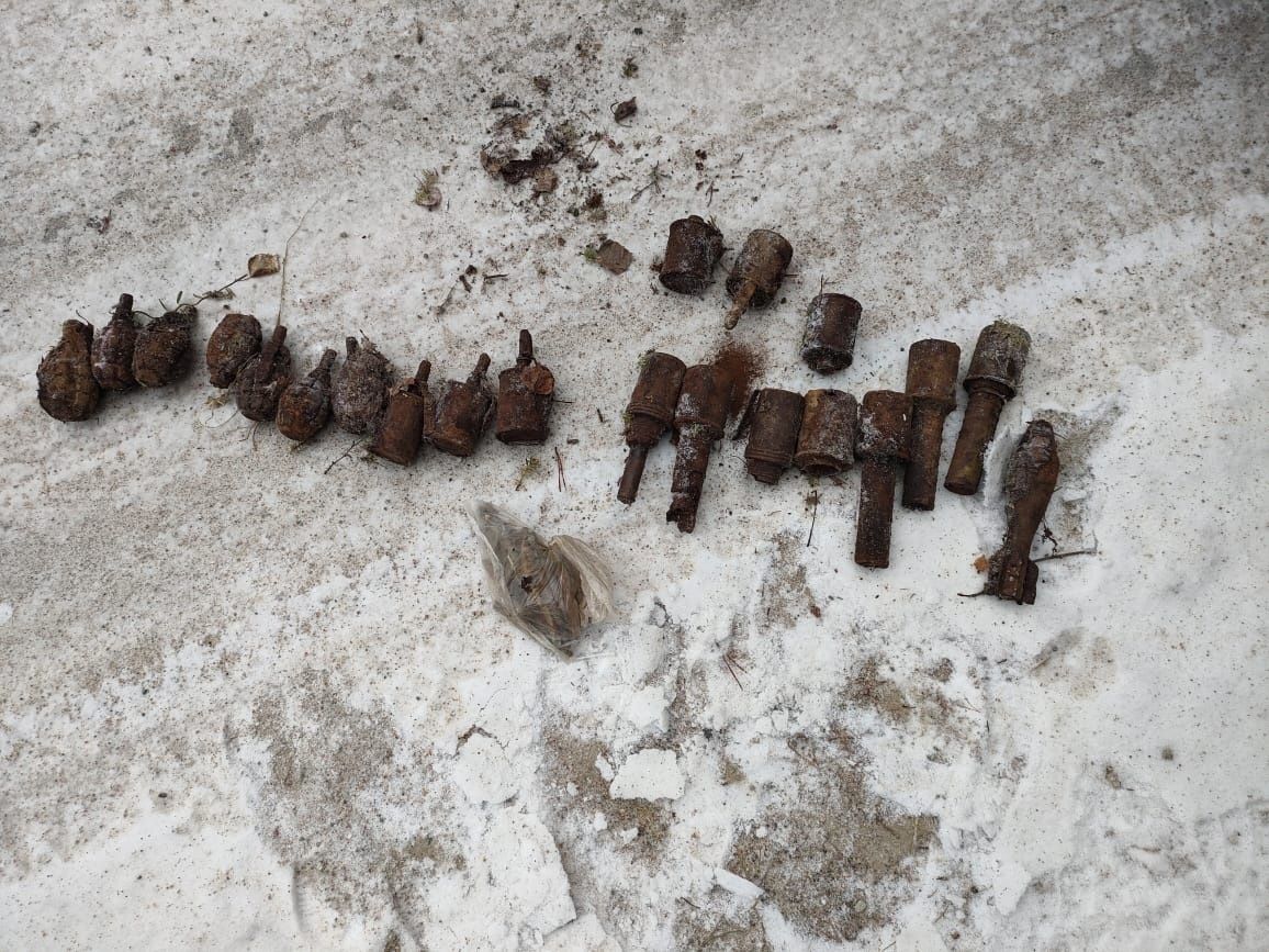 Боеприпасы времен Великой Отечественной войны нашли в четырех районах Карелии