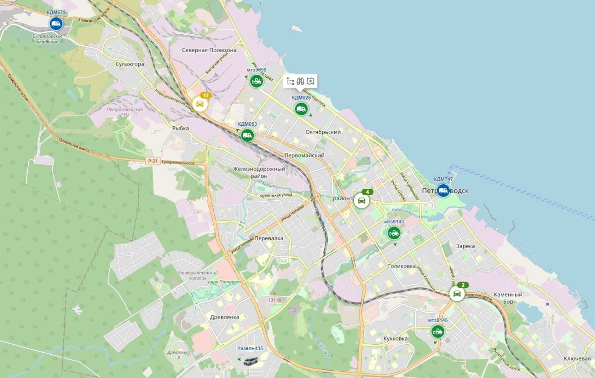 В Петрозаводске запустили сайт, на котором можно следить за передвижением снегоуборочной техники