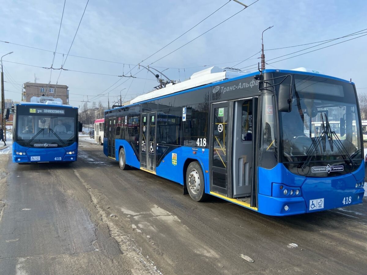 В канун Нового года изменится расписание троллейбусов
