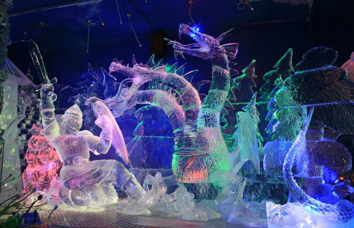 Рекордное число ледовых скульптур создадут участники зимнего фестиваля «Гиперборея»