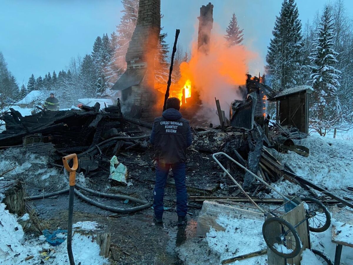 В Лахденпохском районе в пожаре погиб мужчина