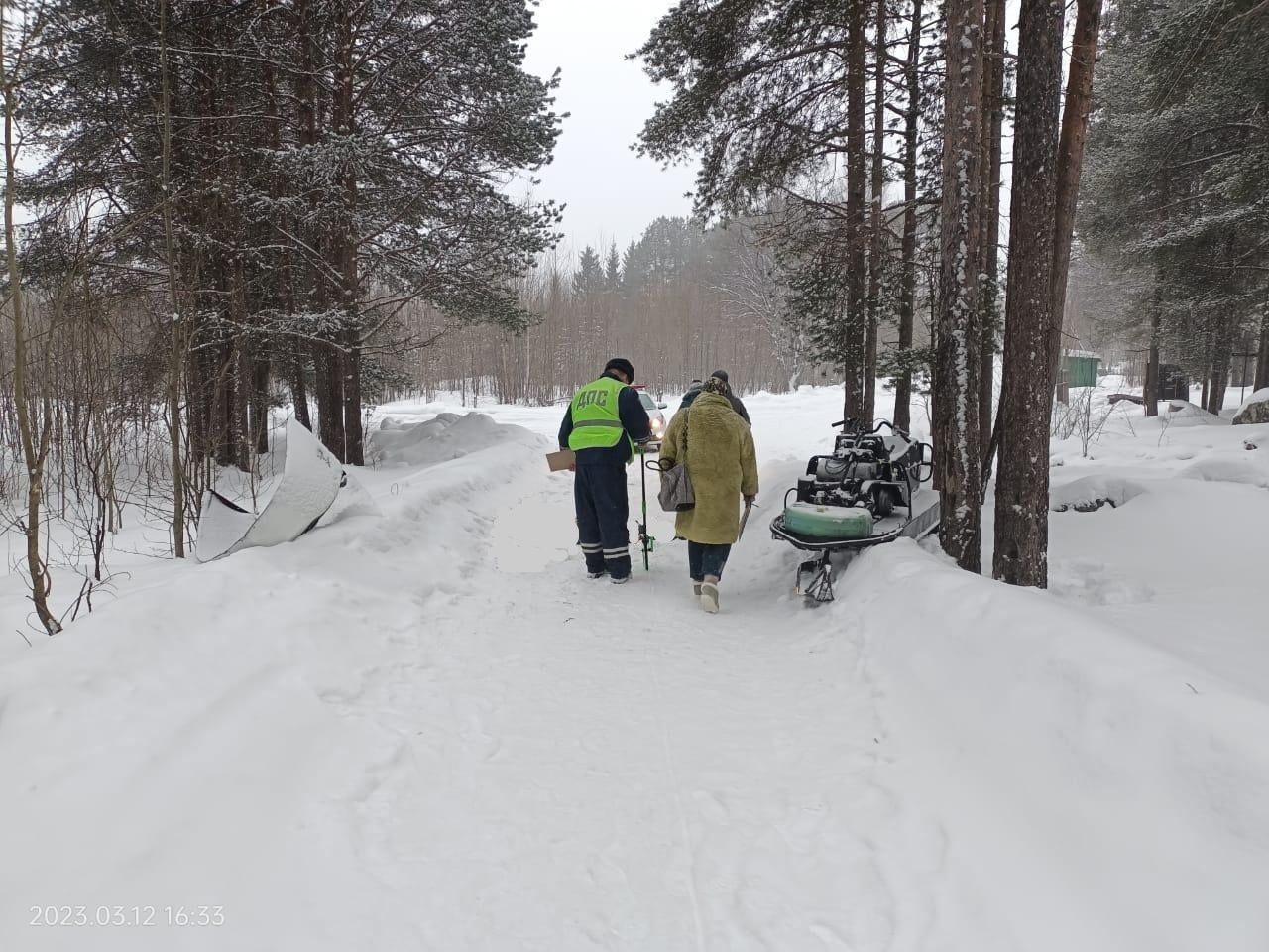 В Лоухском районе водитель снегохода разбился насмерть