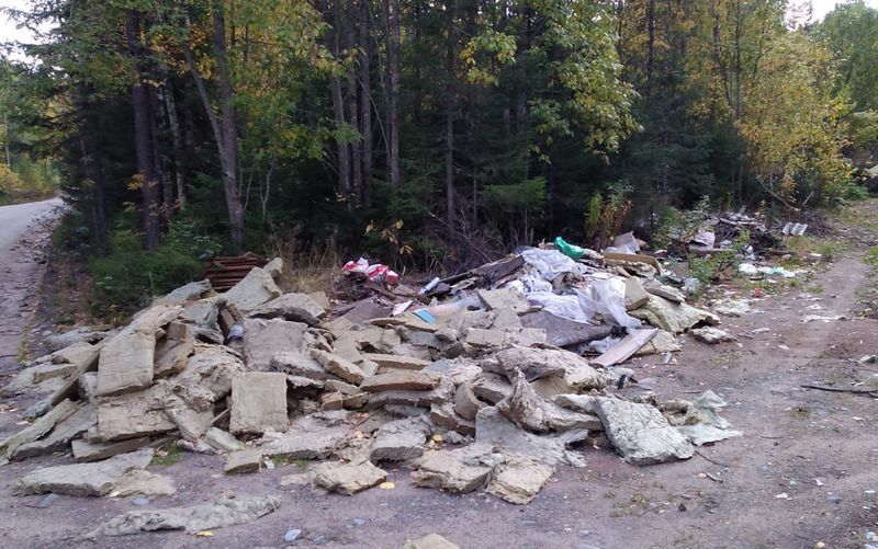 В Карелии бизнесмен закопал на сельхозучастке строительный мусор, который остался после сноса домов