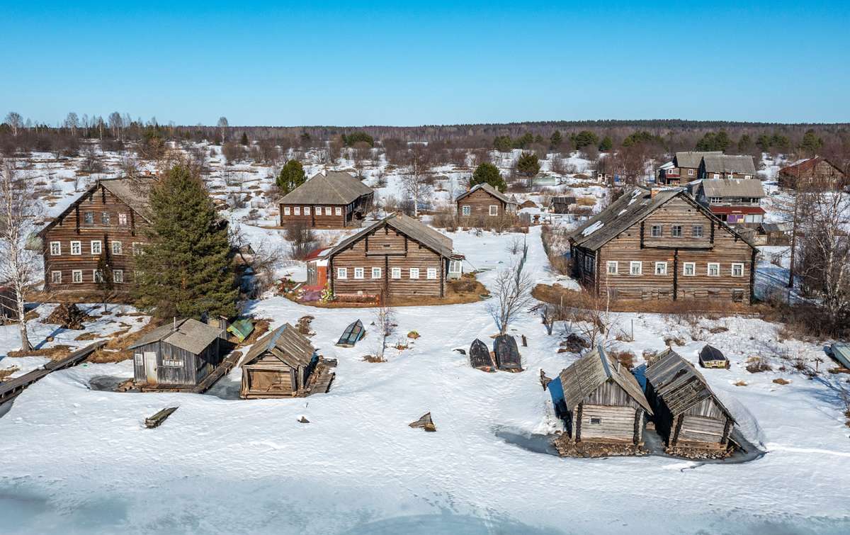 Архитектуру Лижмозеро осмотрели с высоты птичьего полета
