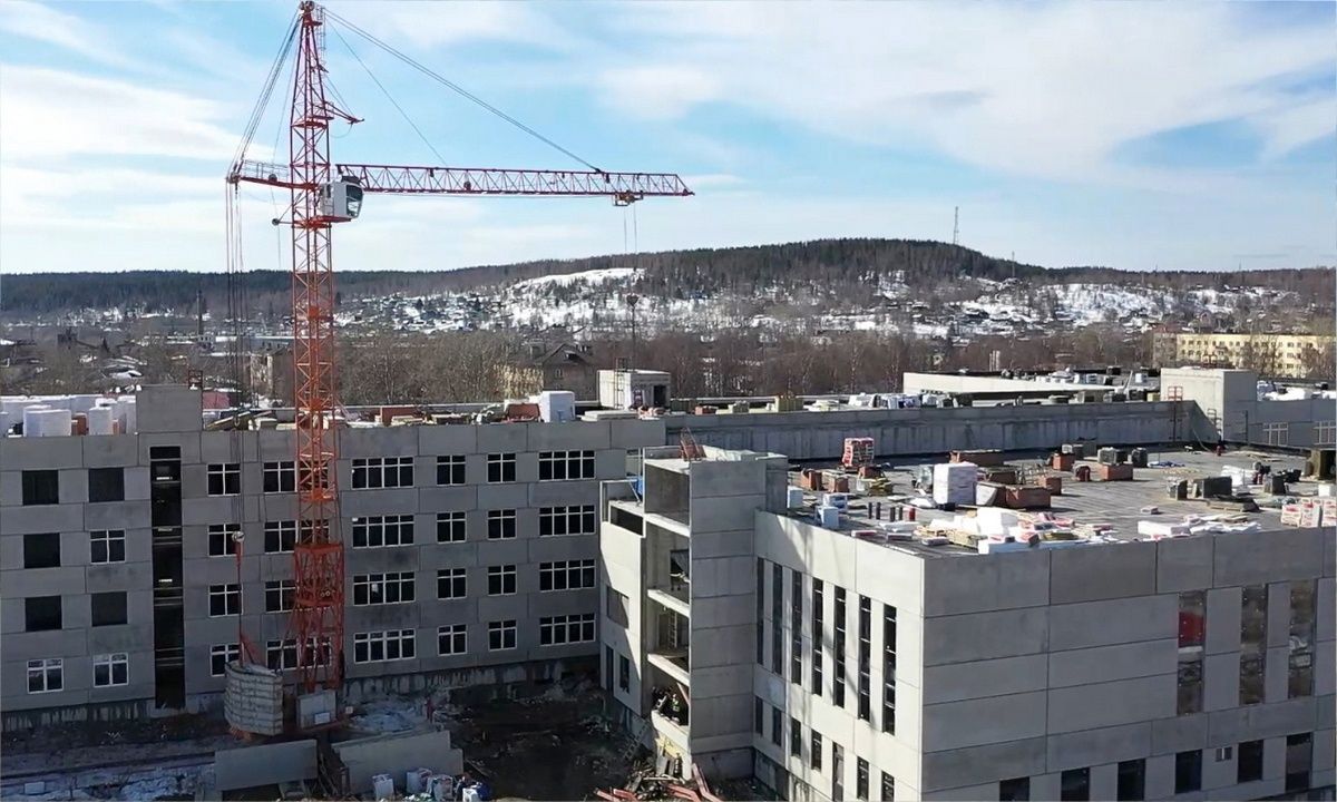 Здание школы в Медвежьегорске построено