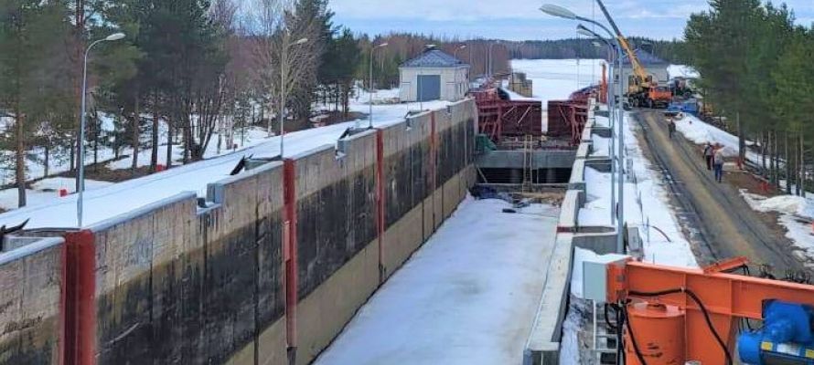 Реконструкцию одного из шлюзов ББК завершат в мае