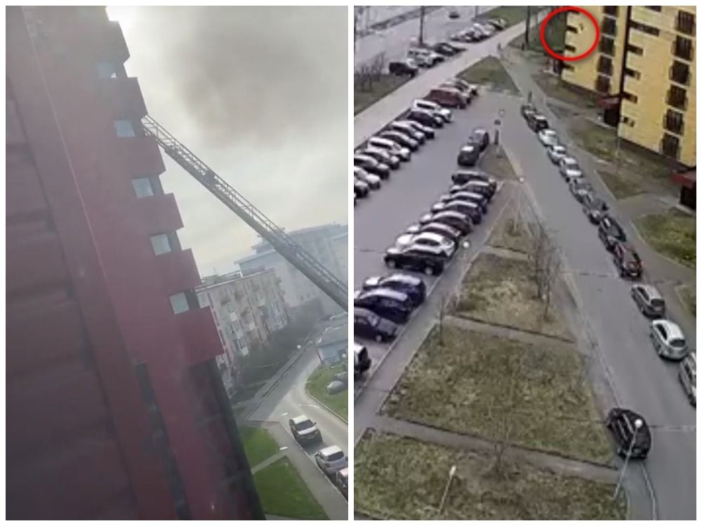 В Петрозаводске молодой человек выпал с 9 этажа дома во время пожара