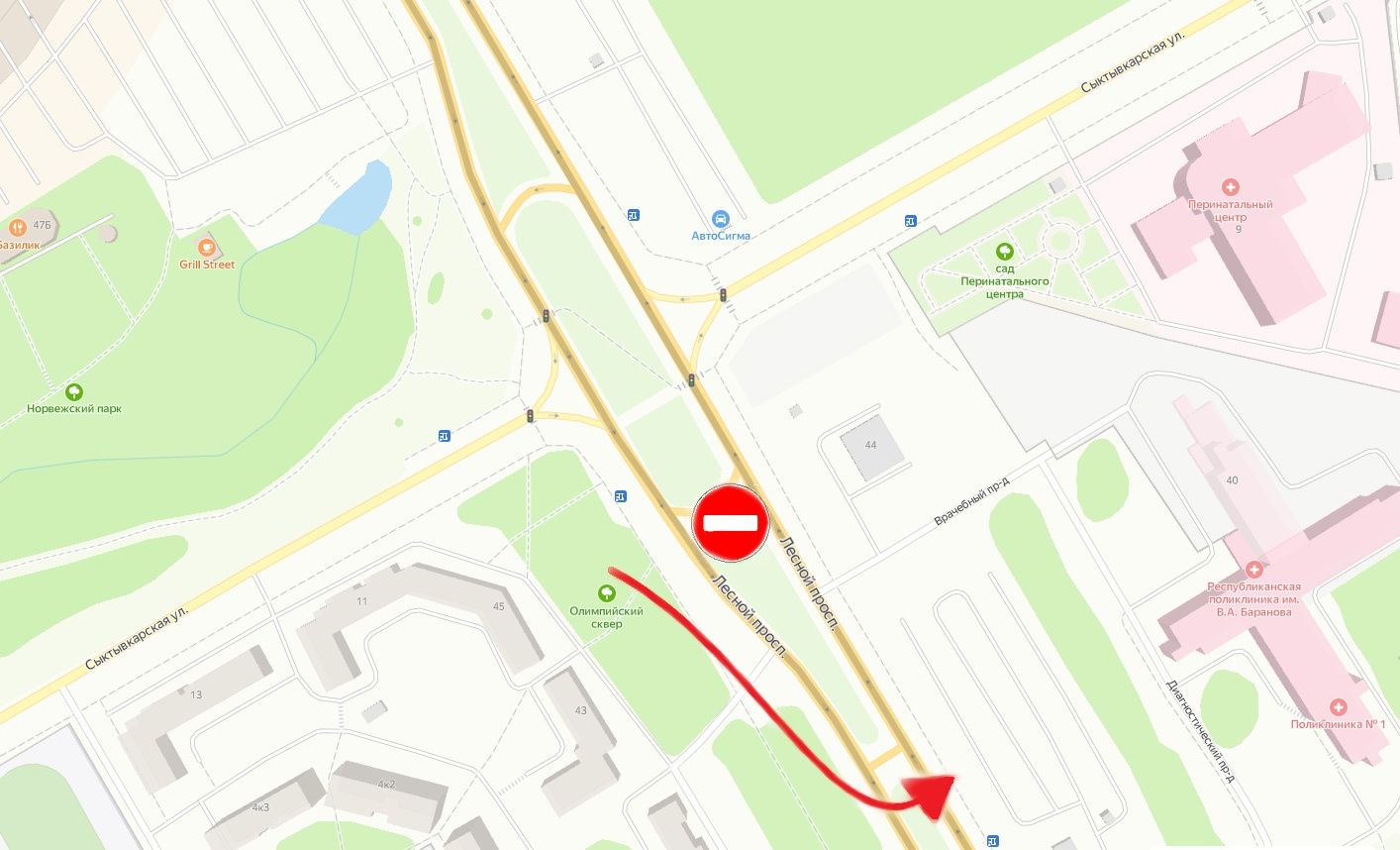 На Древлянке закроют разворот напротив перинатального центра