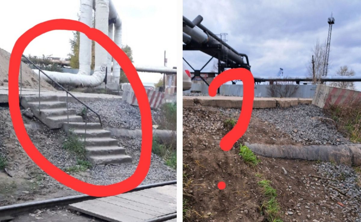 Жителям петрозаводского микрорайона Рыбка закрыли переход через железнодорожные пути