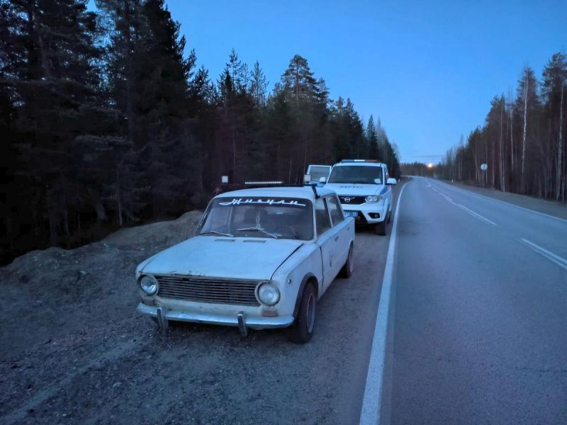 В Карелии подросток втайне от родителей купил машину и попался автоинспекторам пьяным за рулем