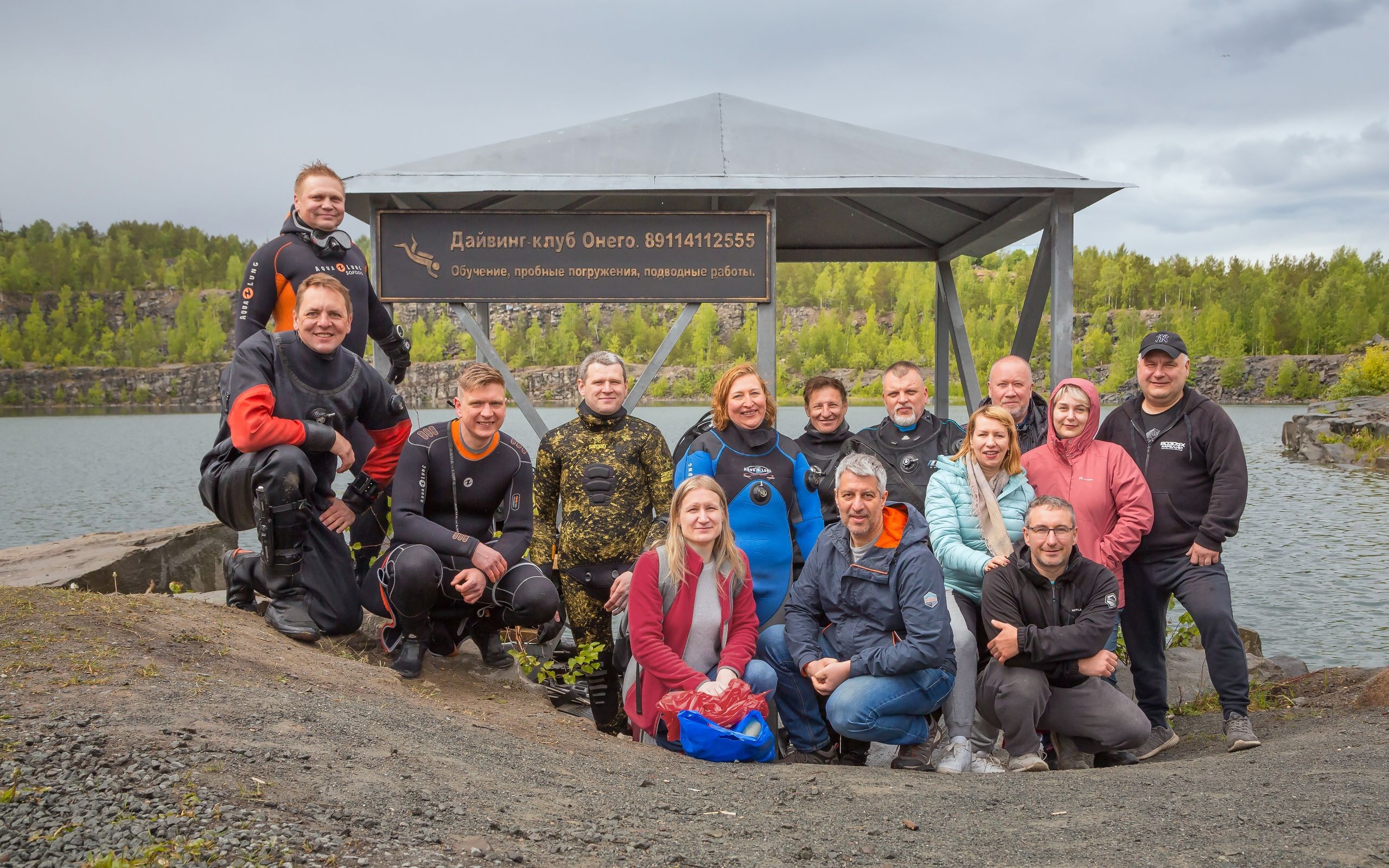 Петрозаводские дайверы провели субботник на ключевском карьере