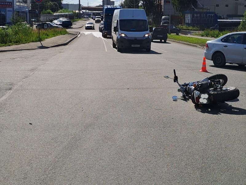 Два мотоциклиста пострадали в ДТП в Петрозаводске