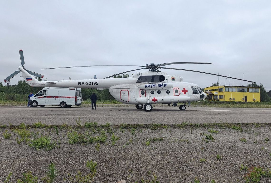60-летнего мужчину с острым коронарным синдромом доставили вертолетом из Сегежи
