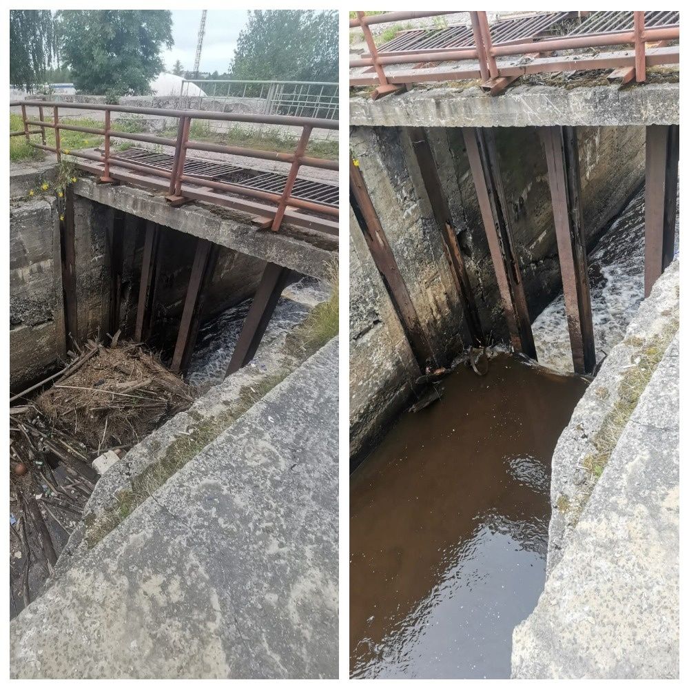 В Петрозаводске расчистили затор на Лососинке