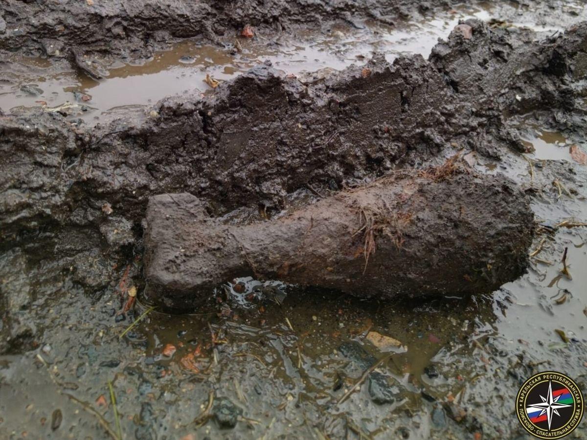 Взрывоопасные предметы времен Великой Отечественной войны уничтожили в Карелии