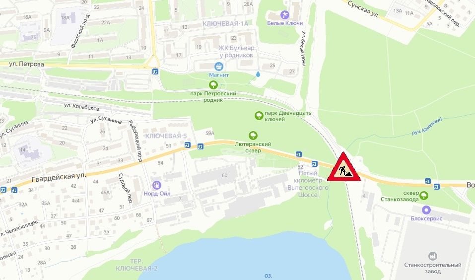 Схема движения изменится в районе железнодорожного переезда в Петрозаводске