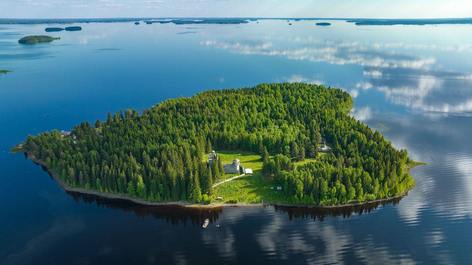 Ильинский погост показали с высоты птичьего полета