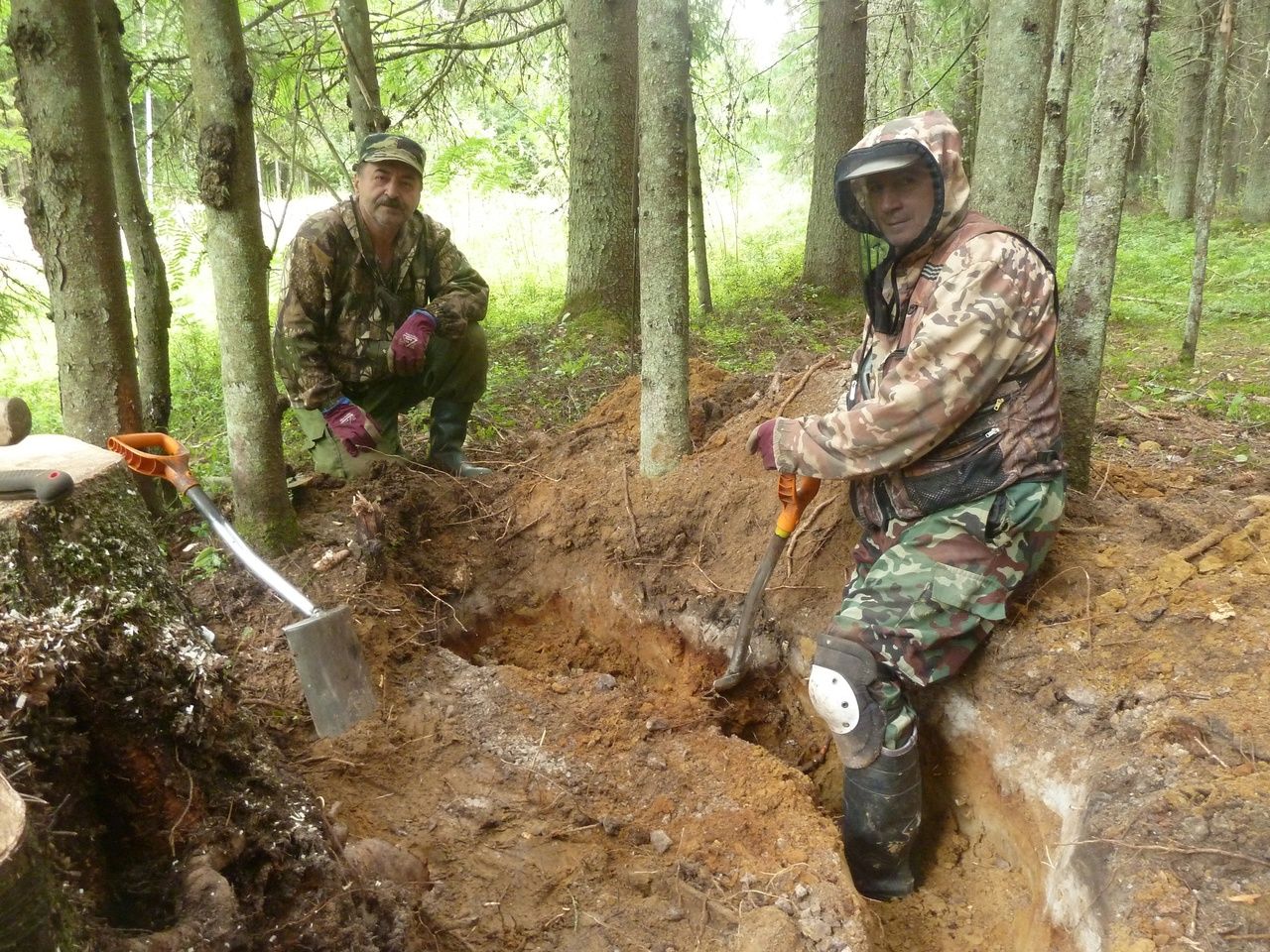 В Карелии поисковики обнаружили останки двух красноармейцев
