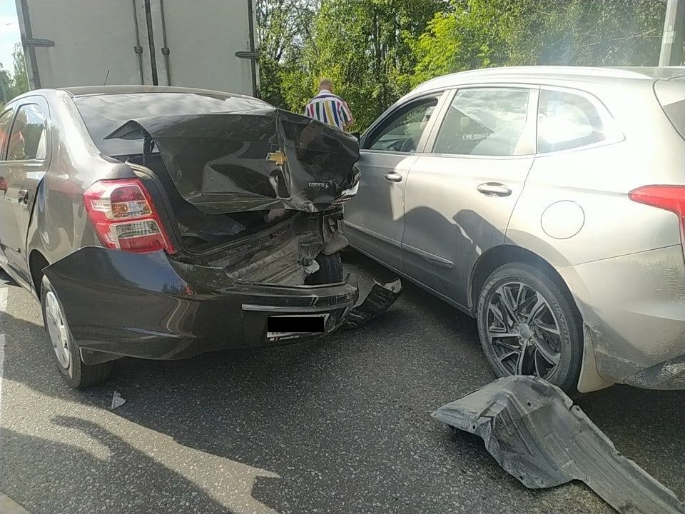 На трассе «Сортавала» произошло массовое ДТП