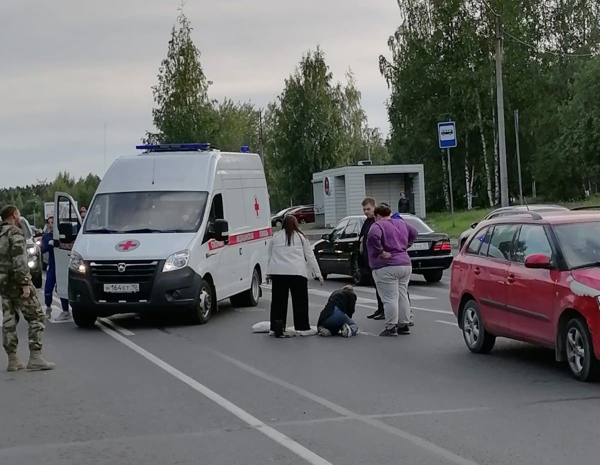 В Петрозаводске сегодня вечером жестко сбили девушку
