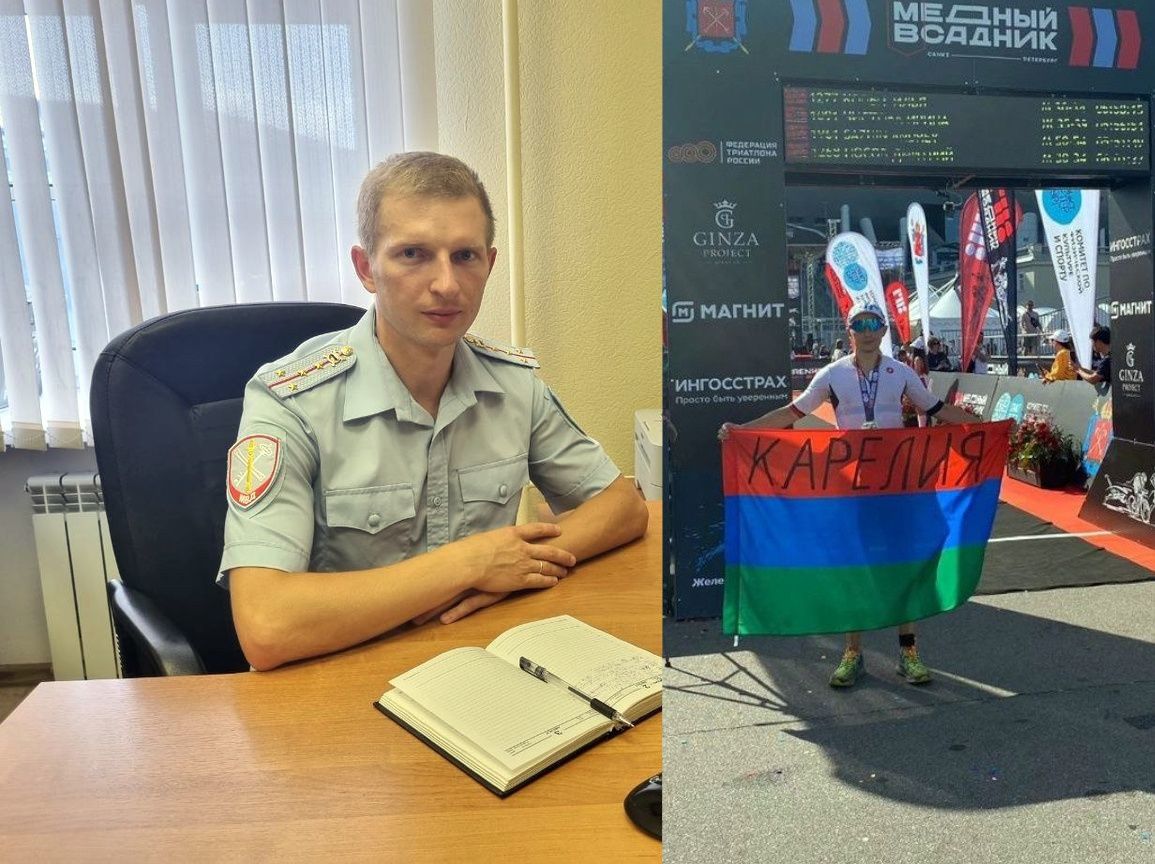 Карельский полицейский преодолел 226 км за 9 часов 23 минуты на соревнованиях по триатлону