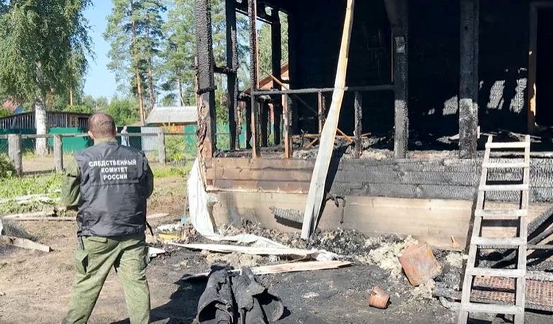 Следком Карелии опубликовал видео с места убийства шестерых жителей Деревянного
