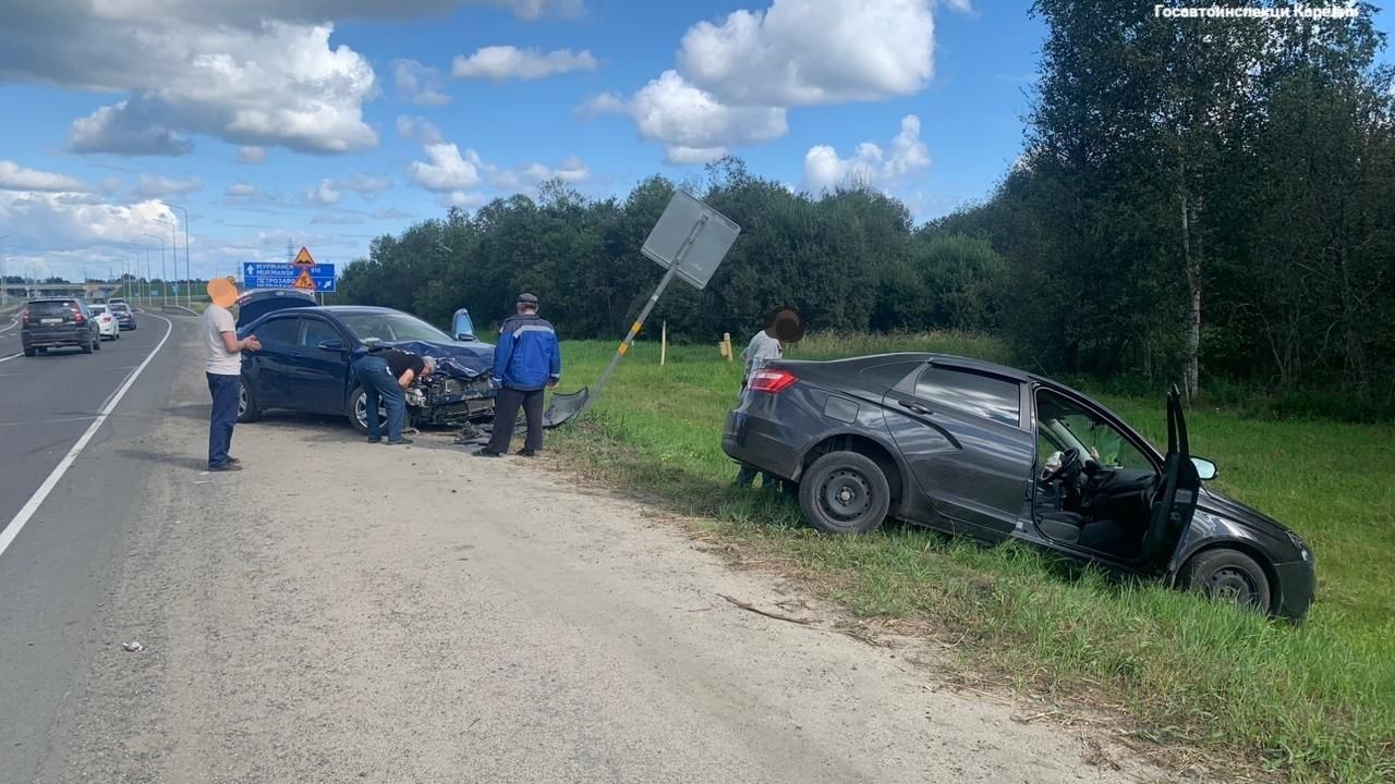 Три человека пострадали в аварии в Прионежском районе