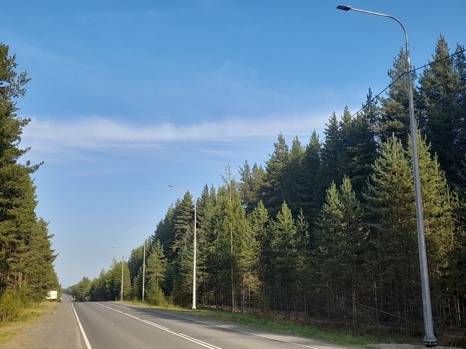 Дорога к поселку Гирвас станет светлее