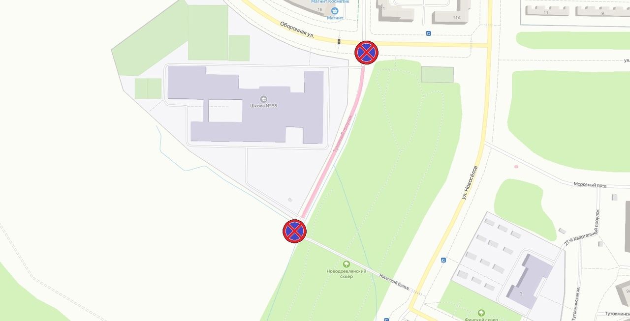 Около петрозаводской школы запретили остановку транспорта