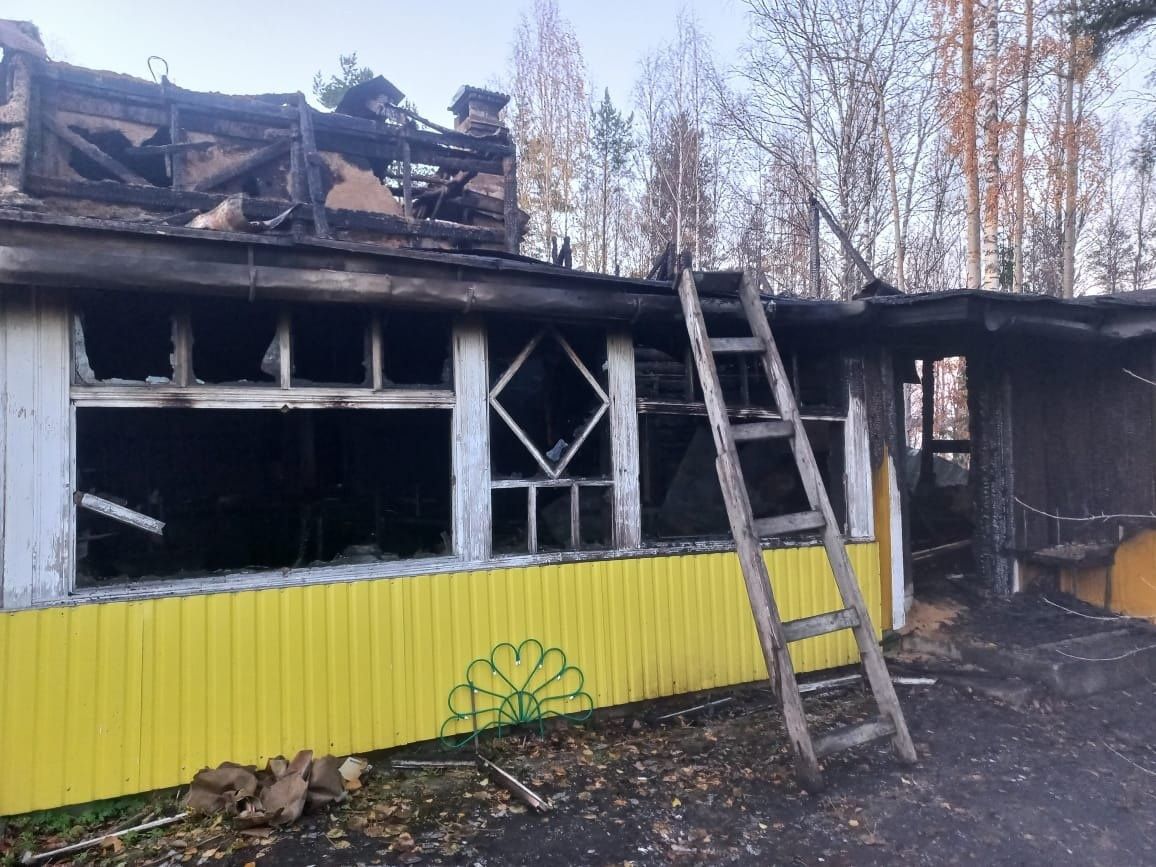 В Карелии пожарные из трех поселков более пяти часов тушили пожар в дачном кооперативе