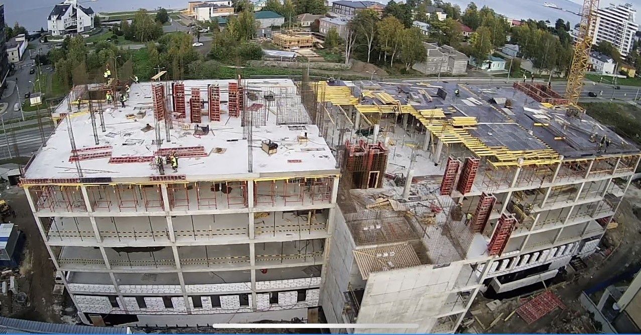 Строители хирургического корпуса БСМП приступили к возведению 6 этажа