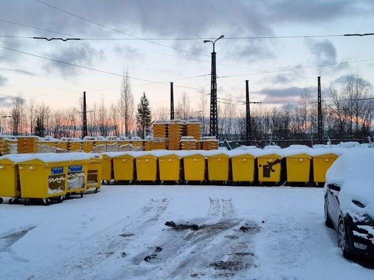 Желтые контейнеры для раздельного сбора установят в еще одном районе Карелии