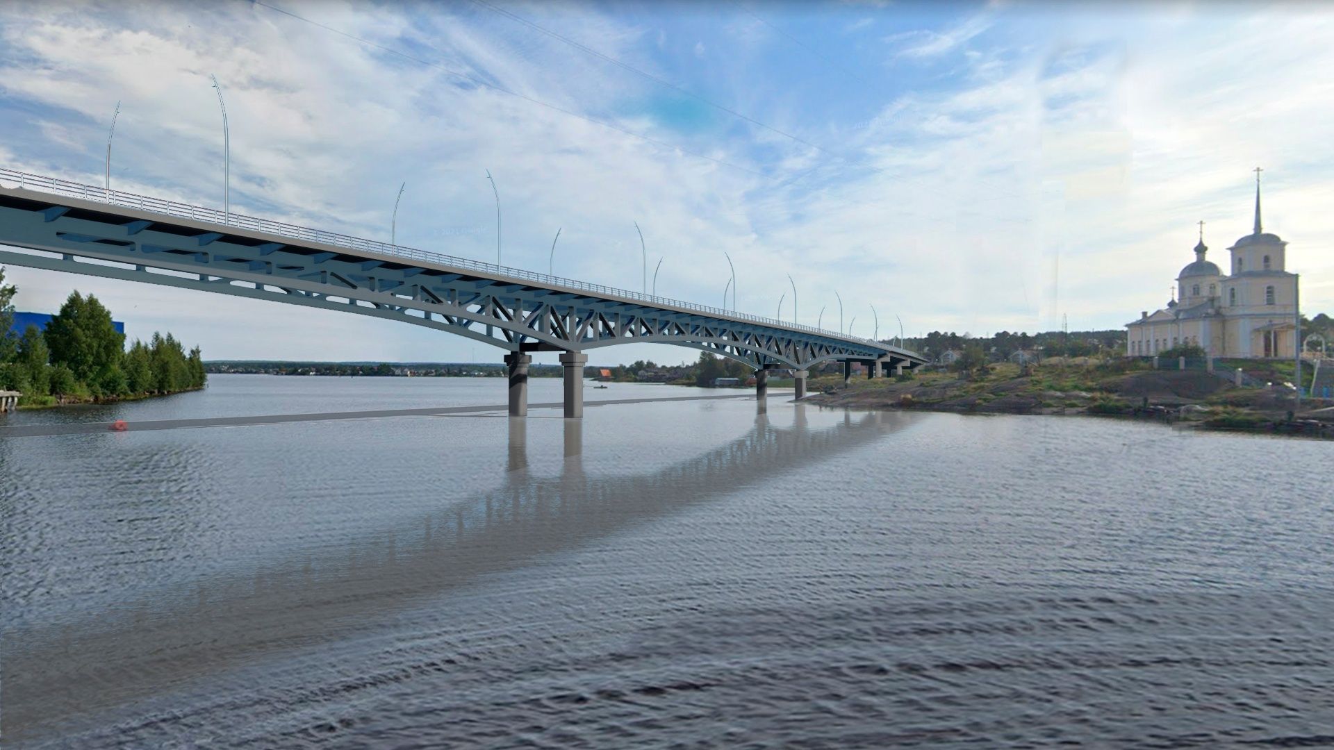 Две полосы и велодорожка: опубликован проект нового моста в Соломенном