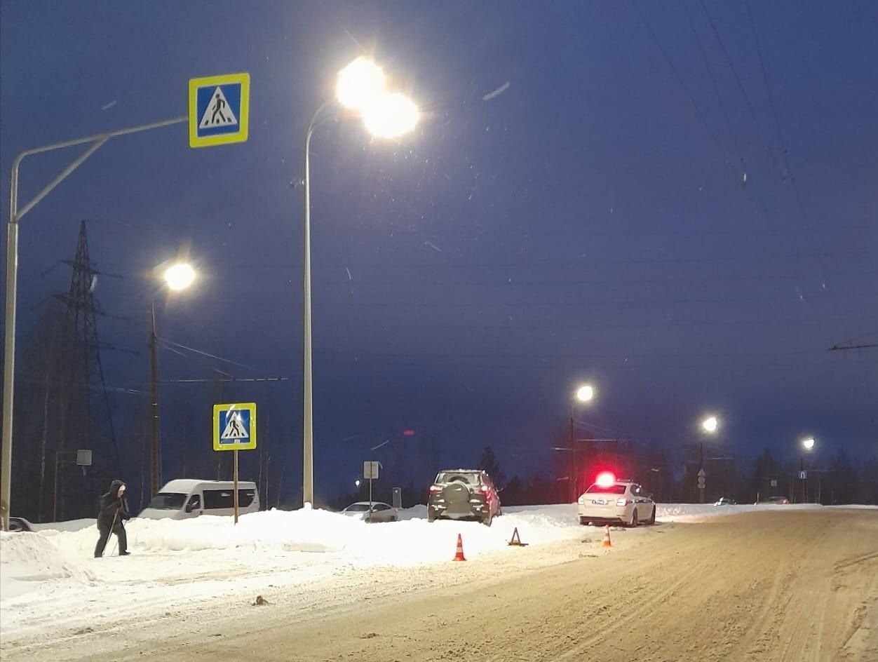 На Ключевском шоссе в Петрозаводске сбили пешехода