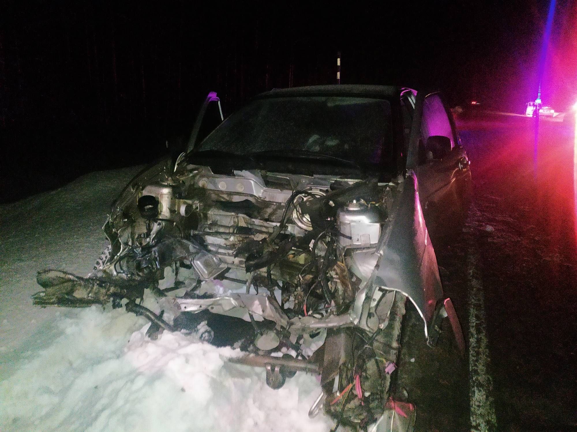 Женщина погибла в групповом ДТП в Сегежском районе