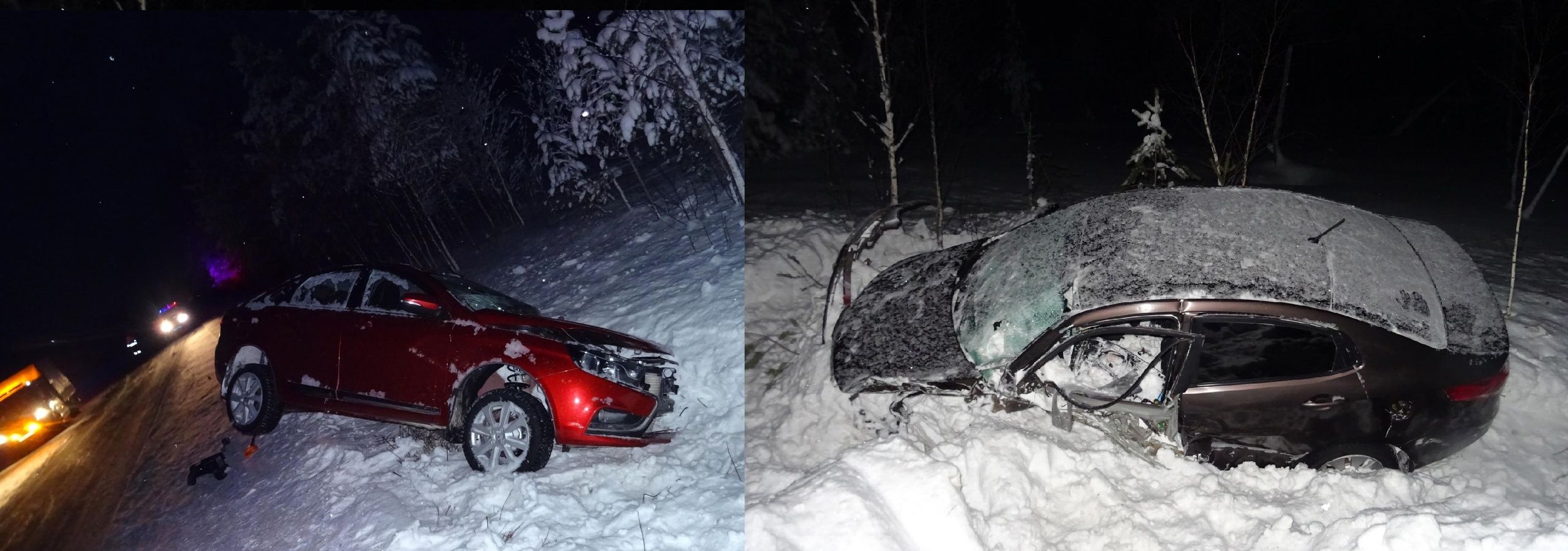 Три человека получили травмы в двух ДТП на «встречке» в Карелии